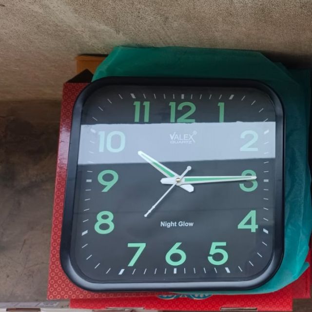 Night Glow Radium Clock Square