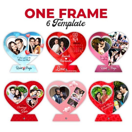 Heart frame customized in Customized photo frame in pondicherry and tamilnadu